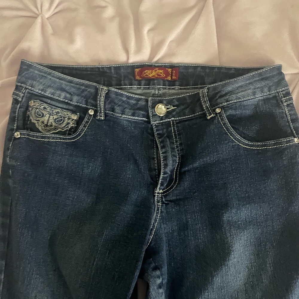 one 5 one Blue Straight Leg Jeans Classic Denim
